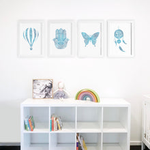 idea for girls nursery or kids bedroom blue theme