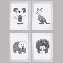 Australian animals nursery prints by Hayley Lauren Design