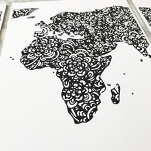 world map triptych in black designed for the avid traveller free shipping australia wide. The perfect give to give someone that loves to travel designed by Hayley Lauren in Melbourne, Australia. 