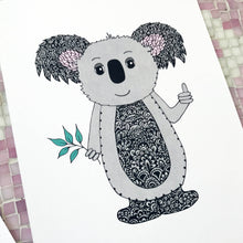 Australian Animals in Colour Art Prints | Nursery or Kids bedroom decor