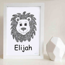 Leo the Lion Nursery or Bedroom Art Print