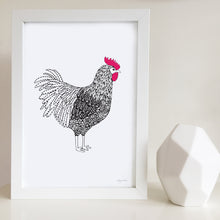 Roger the Rooster Nursery or Kids Room Art Print