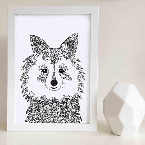 Samoyed Dog Art Print