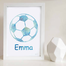 soccer ball art print 